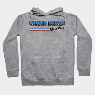 Dewey Beach, Delaware / / Retro Styled Design Hoodie